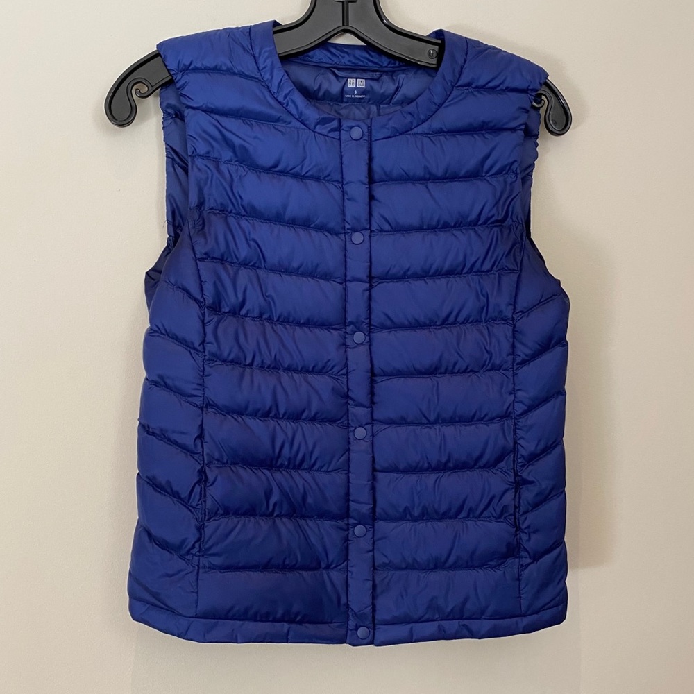 Uniqlo Blue Down Vest